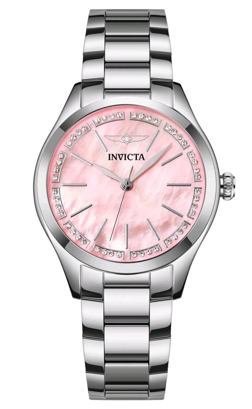 70415 - Invicta Celestial Lady 33mm Silver Case Pink Metal Dial Silver Band